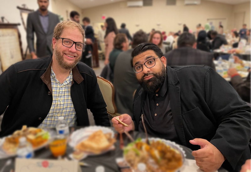 ICNJ Religious Director with Imam Suhaib Webb