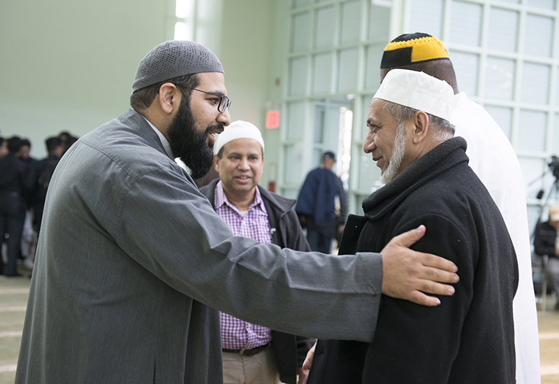 ICNJ Imam with the Community